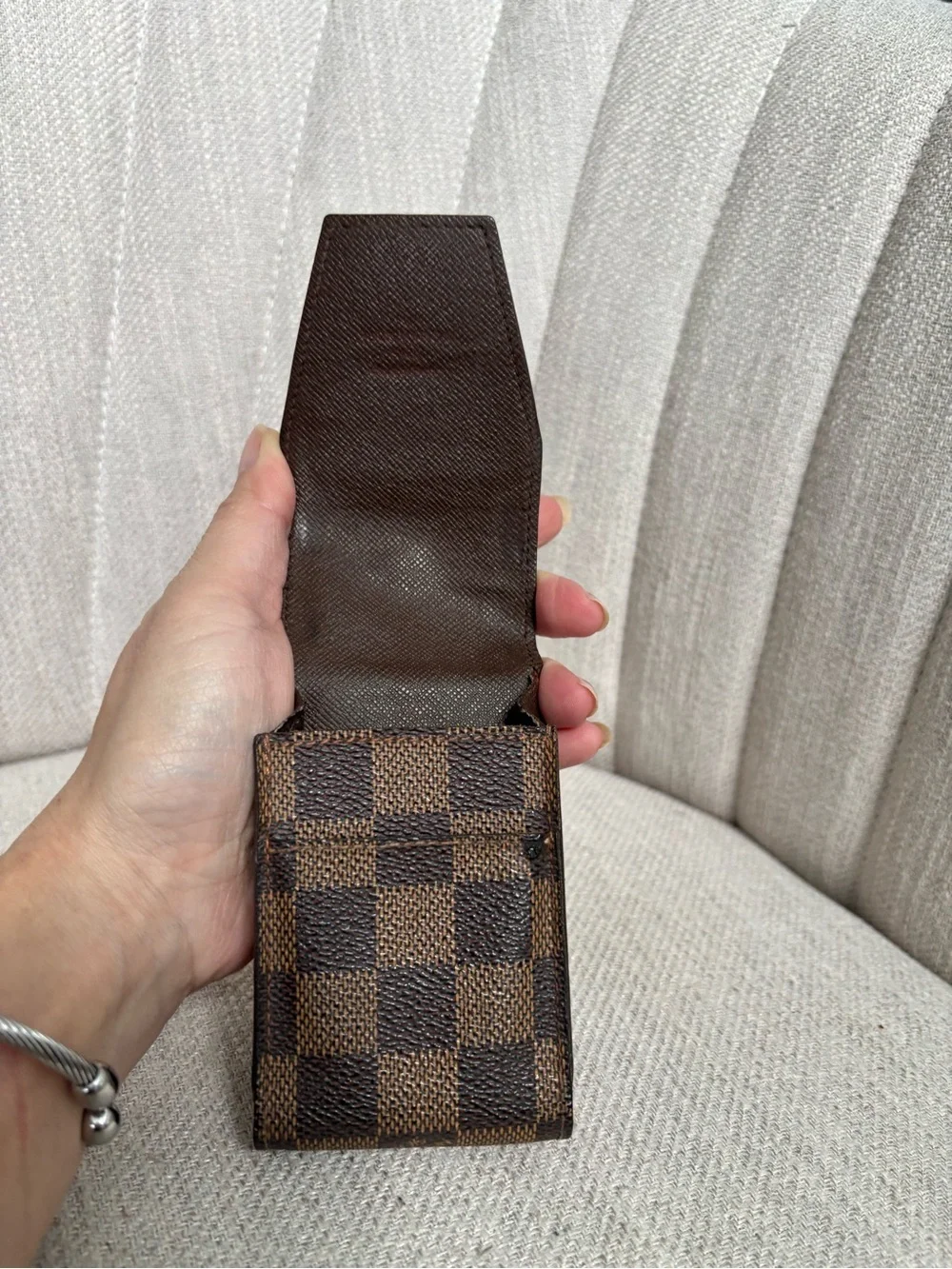 LOUIS VUITTON Damier Ebene Mini Pouch